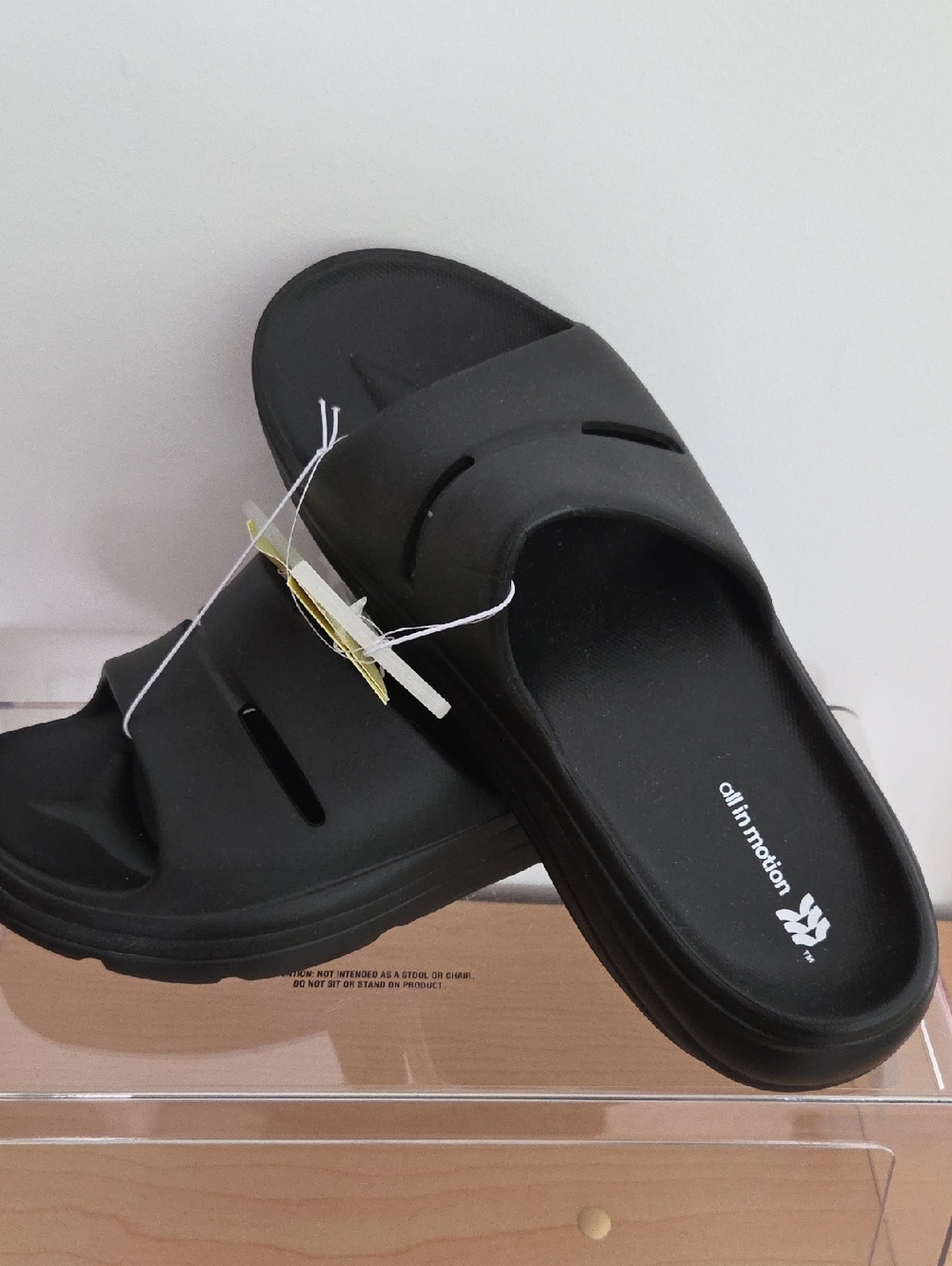 all in motion NWT Black Comfort Slide Sandals Size 9m